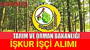 Tarım ve Orman Bakanlığı İŞKUR İşçi Alımı Yapacak!