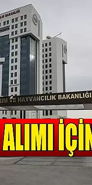 Tarım ve Orman Bakanlığı 2024 Yılı 7158 İşçi Alımı Talepleri