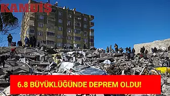 SON DAKİKA! 6.8 Büyüklüğünde Deprem Oldu!