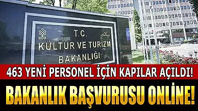 Kültür ve Turizm Bakanlığı, Bünyesine 463 Yeni Personel Kazandırmak İçin Kapılarını Açıyor!