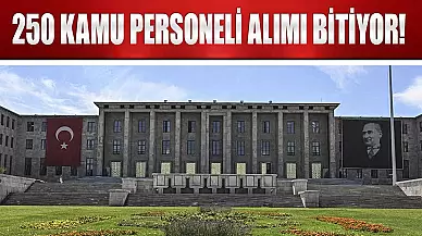 TBMM 250 Kamu Personeli Alımı Başvuruları Bitiyor!