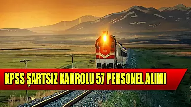 TCDD KPSS Şartsız Kadrolu 57 Kamu İşçi Alımı! İŞKUR İlanı