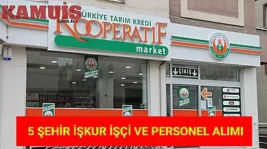 Tarım Kredi, 6 ilde İŞKUR İşçi Ve Personel Alımı! Son Başvurular