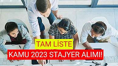 Kamu 2023 Stajyer Alımı! Tam Liste