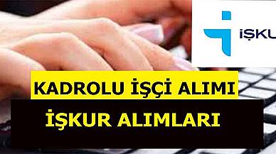 İŞKUR Kadrolu İşçi Alımı