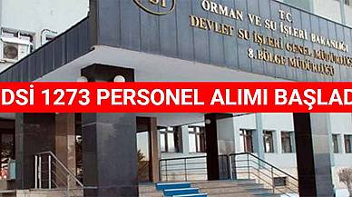 Devlet Su İşleri 1273 Personel Alımı Başladı! (En Az Lise)