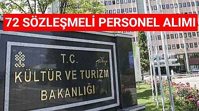 Kültür ve Turizm Bakanlığı 72 Sözleşmeli Personel Alımı