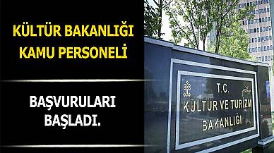 Kültür Bakanlığı Kamu Personel Alımı Başvuru Süreci Başladı