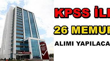 2022- 2023 KPSS İle 26 Memur Alımı Yapılacak