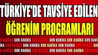 Türkiye'de Tavsiye Edilen Öğrenim Programları