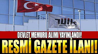 TÜİK 20 Devlet Memuru Alımı İlanı Resmi Gazetede