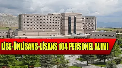 Süleyman Demirel Üniversitesi Lise, Önlisans ve Lisans Mezunu 104 Personel Alımı