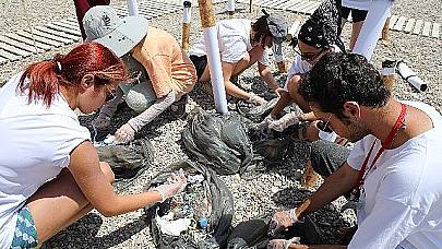 Plastiksiz Kıyılar, Plastiksiz Sular Projesi Konyaaltı Sahili'nde başladı