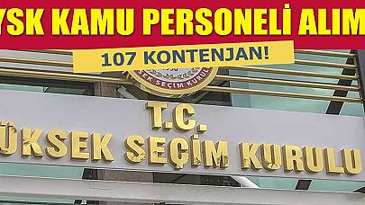 YSK 107 Kamu Personeli Alımı! Devlet Memurluğu İçin Fırsat!