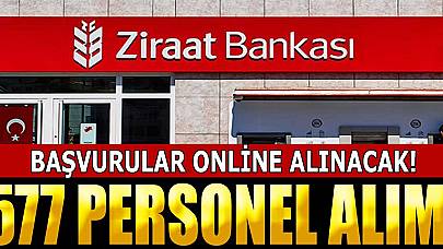 Ziraat Bankası 577 Memur Alımı! Başvurular Online