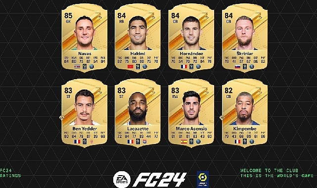 EA SPORTS FC 24'Ün Kadrosundaki 17.000'i Aşkın Futbolcunun Reytingleri Açıklandı